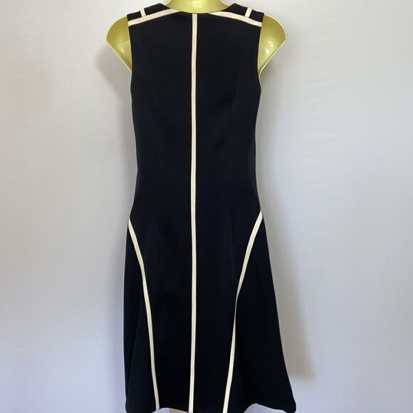 Rag & Bone Dress “Andrea” Zip Front Midnight Blue White Accent Sz 2 NWOT! - Picture 6 of 7